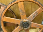 It   s Been Fun Sale  - Two 12    Dia  Cast Iron Wheels - Industrial steampunk Decor