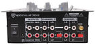 Rockville Rdj2 2 Channel Dj Mixer With Usb  Cue Monitor  Talkover  4 Line Inputs