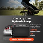 Uimoso 20 Quart Hydraulic Pump Dc 12v Double Acting For Dump Trailers