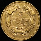 1878 Indian Princess  3 Us Gold Coin Extremely Fine  xf 