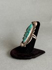 Vintage Navajo Sterling Silver And Turquoise Ring  Size 7