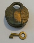 Vintage Padlock Brass Jhw Climax Co  Working With Key