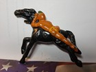 Cast Iron Indian Mounted On Horse W  Gun