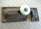 Antique Victorian Cast Iron Pie Safe Pantry Cabinet Spring Latch   Receiver  8