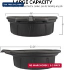 Neiko 20762a Oil Drain Pan   Black Plastic Anti Splash   Motor Oil Drip Catcher