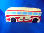 Vintage 2005 Six Flags Amusement Park Mr  Six Mascot Souvenir Bus Viewer