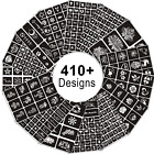 Henna Tattoo Stencils Kit Reusable For Women Girls And Kids  410  Pcs Tattoo 01