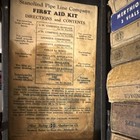 Stanolind Pipe Line Company First Aid Kit Metal Case W  Supplies  Militaria