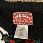 Jem Holiday Sweater Black Ugly Christmas Tuxedo Wreath Women   s Size Xl A28
