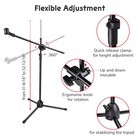 Microphone Stands Tripod Single dual W boom Mic Holders Arm Adjustable Height