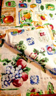 Vintage Fruit Design Table Runner 66  X 14  Farmhouse Country Kitchen Style  650