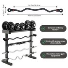 Curl Dumbbell Barbell Converter Bar Adjustable Weight Capacitry For Gym Strength