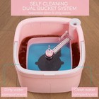 Spin-800 True Clean Spin Mop   Bucket System  Rose