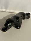 Mcm Vintage Mid Century Black Panther Ceramic Figurine Sculpture 8 5    Taiwan