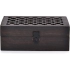 Mango Wood Decorative Keepsake Box With Hinged Lid For Jewelry Trinkets And