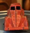 Vintage Hubley Red Cast Iron Packard Sedan Toy Car  1930s