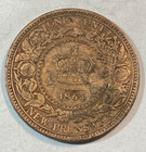 1864 Short 6 New Brunswick Large Cent Vf Km-6 Chrc