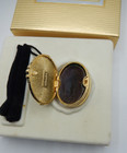 Vtg 1986 Estee Lauder Youth Dew  cameo Portrait  Solid Perfume Compact 50  Full