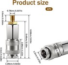 Portable Tire Inflator Electric Air Compressor Adapter Quick Connector Couple