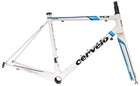 Cervelo R3 Carbon Road Bike Frameset 54cm White 700c Rim Brake Qr Race Tri 2011