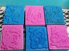 Vintage 90s Lisa Frank Kaleidoscope   Eraser Stamp Set - Rare Party Favors