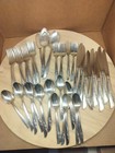 Vtg 45 Piece Oneida Ltd 1881 Rogers Silver Plate Flatware Lilac Time Pattern 