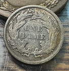 1875 Liberty Seated Dime Nice Super Original Au Chrc