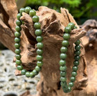 8mm Nephrite Jade Crystal Beaded Bracelet Healing Crystal Reiki Gift Unisex