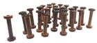 Antique Vintage Wood Wooden Spool  Lot Of 26  Sewing Textile Mill  4 In High