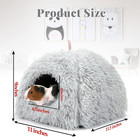 Guinea Pig Bed Plush Calming Hideout  Warm Rabbit Hide For Hamsters Hedgehogs Fe