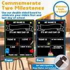 First Day Of School Chalkboard  Reusable Back To 11 w X 14 h  Black 