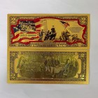 10pcs lot Us 250th Anniversary Gold Foil Commemorative Banknote Crafts Gift