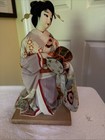 Vintage Japanese Doll Kimono Geisha 15 Inches Tall Stunning Detail