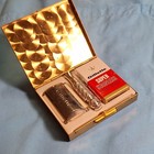 Gillette Collectible Safety Razor Shaving Set Gold Gemini Zodiac Case W  Blades