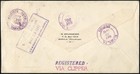 Philippines Stamps Vf 1941 Clipper Cover Flown And Registered Cover 9 Values