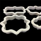 4pcs lot Vintage Plaque Frame Cookie Cutter Set Plastic Biscuit Mould Cake