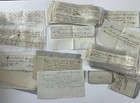 Lot Of Mid 1800 s Riddenhouse Distillery Handwritten Receipts   Paperwork