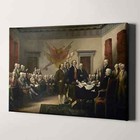 Signing The Declaration Of Independence By John Trumbull Canvas Print Wall Art