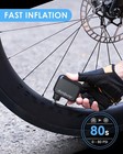 Dwndpump Mini Electric Bike Pump  Tiny Bicycle Pump 100 Psi  Portable Inflator