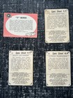 Vintage Lot Of 4 60   s Spec Sheet Hot Rod Cards   7  12  54 T-bird Card