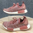 Adidas Nmd R1 Stlt Primeknit Shoes Womens 6 Walking Sneaker Lace Up Low Top Pink