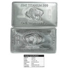 1 Ounce Oz 999 Fine Solid Titanium Precious Metal Buffalo Bar Ingot Bullion Ozt