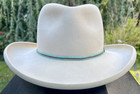 O farrell Custom Ivory Cowboy Western Hat W  Hard Case