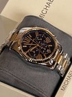 Michael Kors Mk7218 Lexington Two-tone Blue Dial Ladies Watch Bnwt gift Box  250