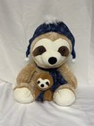 Brand New 17    Sloth With Baby Plush Stuffed Animal