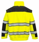 Portwest Uc466 Hivis Reflective Bomber Rain Jacket With Waterproof Taped Seams
