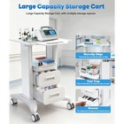 Medical Trolley Cart With Drawers Hospital Mobile Cart For Dental Clinic Beauty