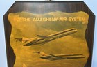 Allegheny Air Systems Airline Photo On Wood Display Vintage Decor Pilot