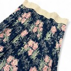 Cottagecore Pleated Floral Midi Skirt Lularoe  jill  Romantic Elastic Waist M