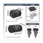 Rhinowalk Motorcycle Tail Bag  Expandable Motorcycle Travel Luggage Bags 60l    